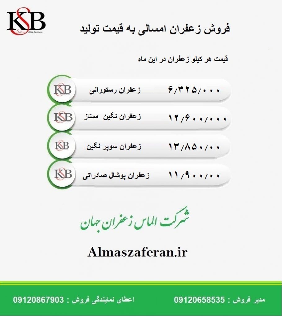 قیمت هر کیلو زعفران در بازار ایران